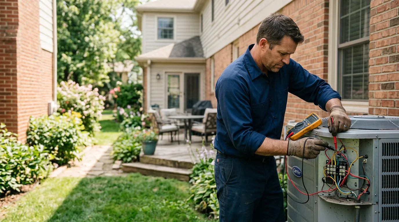 HVAC technician working near Hatboro, PA